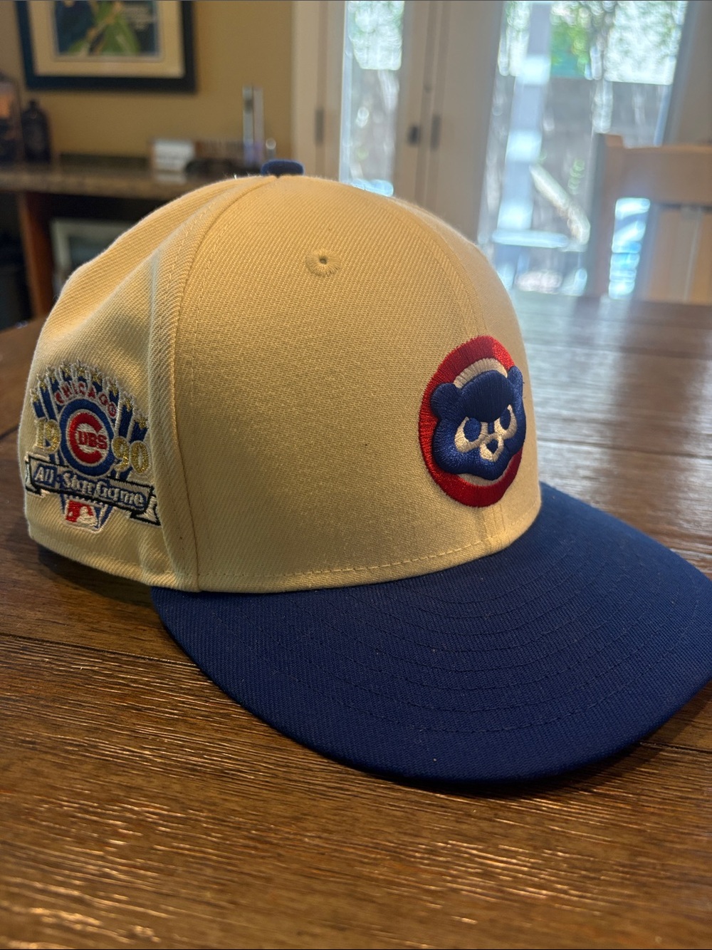 Chicago Cubs/ New Era Cream and Black 59FIFTY Fitted Baseball Cap